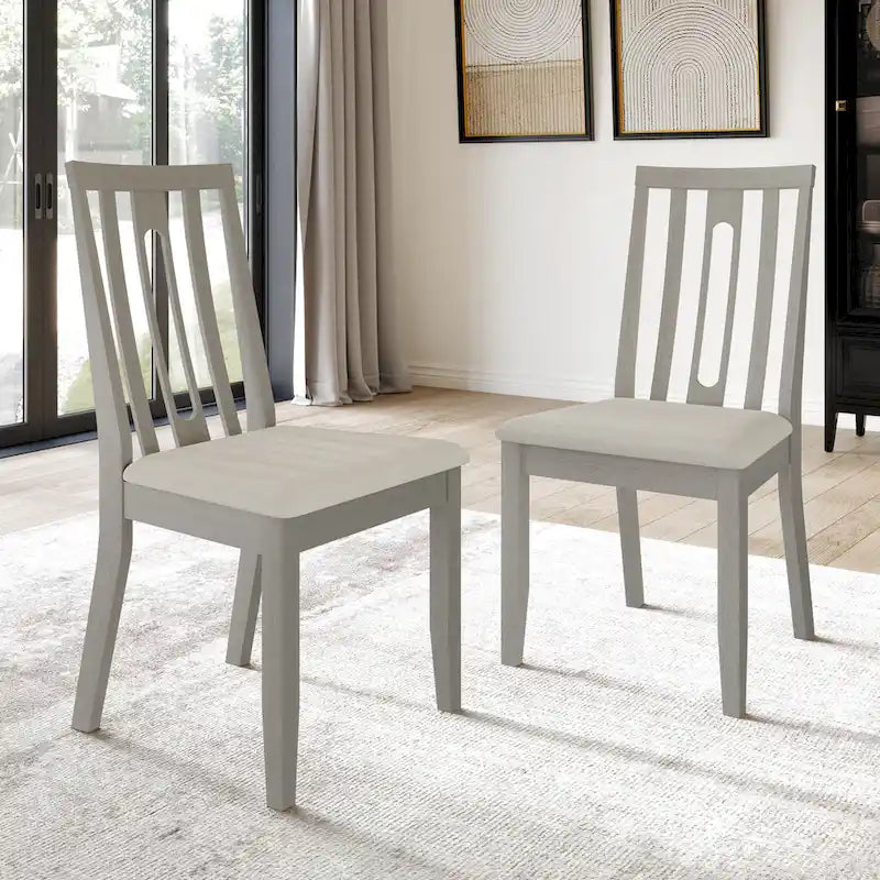 Set da pranzo 5 pezzi, bianco / grigio / marrone / nero, 4 posti a sedere