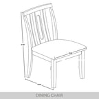Set da pranzo 5 pezzi, bianco / grigio / marrone / nero, 4 posti a sedere