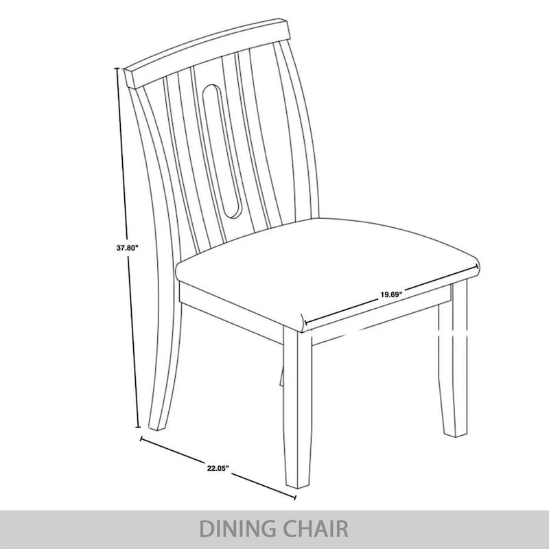 Set da pranzo 5 pezzi, bianco / grigio / marrone / nero, 4 posti a sedere