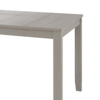Set da pranzo 5 pezzi, bianco / grigio / marrone / nero, 4 posti a sedere