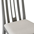 Set da pranzo 5 pezzi, bianco / grigio / marrone / nero, 4 posti a sedere