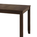 Set da pranzo 5 pezzi, bianco / grigio / marrone / nero, 4 posti a sedere