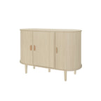 Mobile contenitore scorrevole a 3 ante – Naturale / Nero