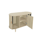 Mobile contenitore scorrevole a 3 ante – Naturale / Nero