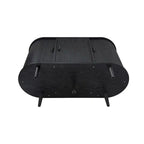 Mobile contenitore scorrevole a 3 ante – Naturale / Nero