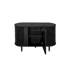 Mobile contenitore scorrevole a 3 ante – Naturale / Nero