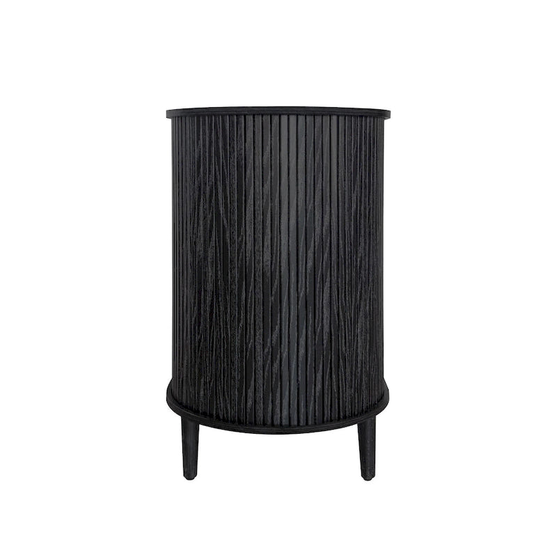 Mobile contenitore scorrevole a 3 ante – Naturale / Nero