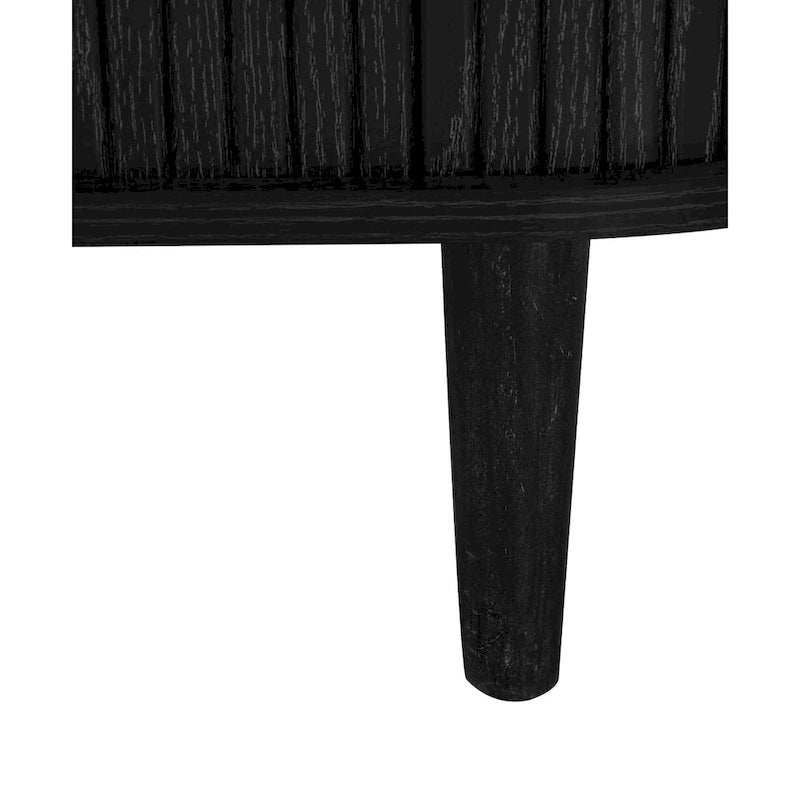 Mobile contenitore scorrevole a 3 ante – Naturale / Nero