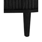 Mobile contenitore scorrevole a 3 ante – Naturale / Nero