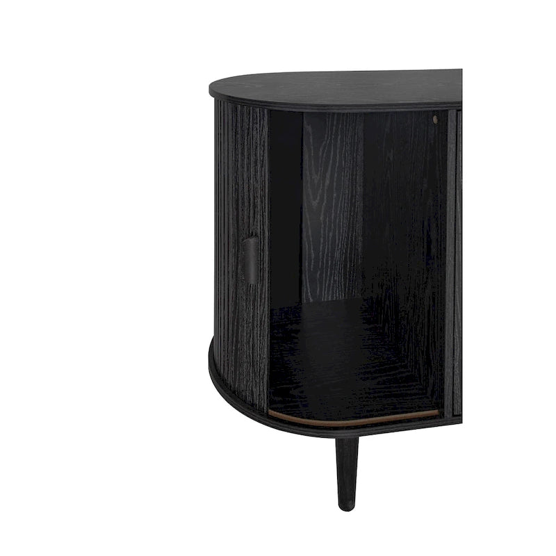 Mobile contenitore scorrevole a 3 ante – Naturale / Nero