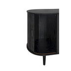 Mobile contenitore scorrevole a 3 ante – Naturale / Nero