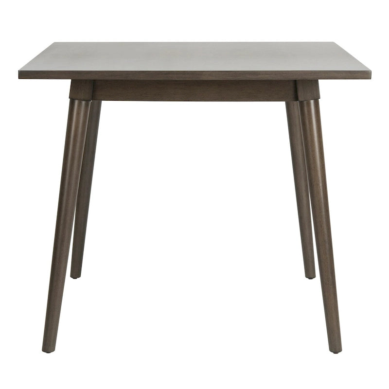 Tavolo da pranzo quadrato noce / noce grigio / bianco antico, 4 posti a sedere